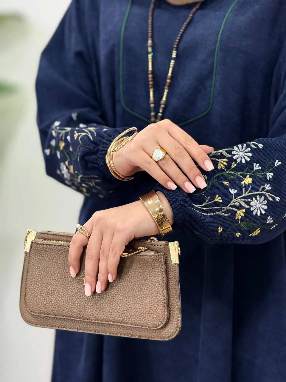 پیراهن مانتویی گلدوزی جانان